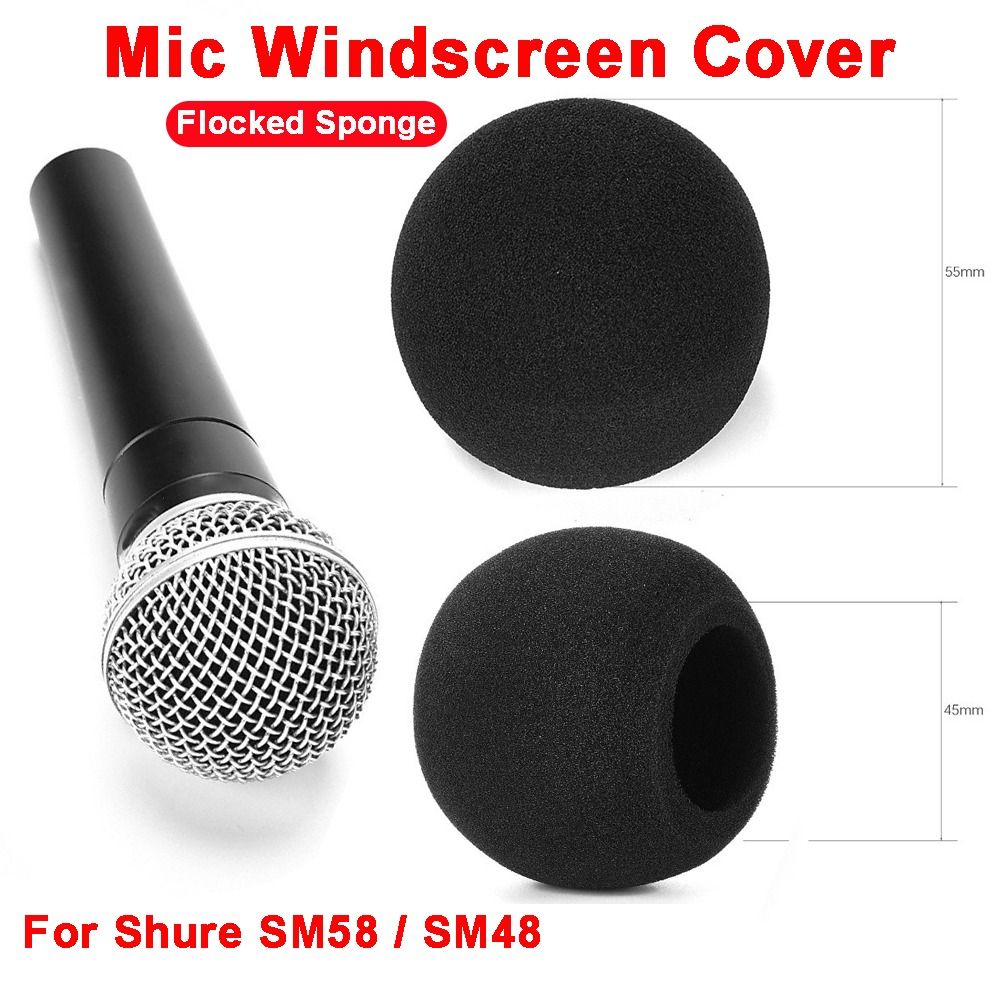 Shure Mic Mv7 - 교체용 마이크 윈드스크린 커버 플록드 스폰지